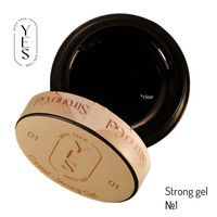 Изображение  Гель для наращивания ногтей YES Strong Gel №01, 50 мл, Объем (мл, г): 50, Цвет: 01