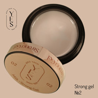 Изображение  Гель для наращивания ногтей YES Strong Gel №02, 30 мл, Объем (мл, г): 30, Цвет: 02