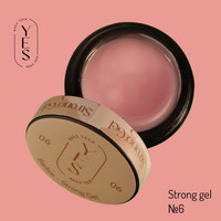 Изображение  Гель для наращивания ногтей YES Strong Gel №06, 30 мл, Объем (мл, г): 30, Цвет: 06