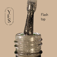 Зображення  Топ для гель-лаку YES Shine Top Flash, 15 мл