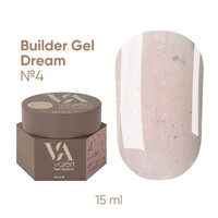 Изображение  Гель для ногтей с блестками Valeri Builder Gel Dream 04, 15 мл, Объем (мл, г): 15, Цвет: 04