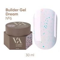 Изображение  Гель для ногтей с блестками Valeri Builder Gel Dream 06, 30 мл, Объем (мл, г): 30, Цвет: 06