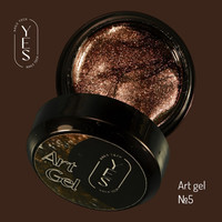 Изображение  Гель-краска для росписи ногтей YES Art Gel №5, 5 мл, Объем (мл, г): 5, Цвет: 05