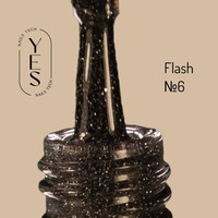 Зображення  Гель-лак для нігтів YES Gel polish Flash №06, 6 мл, Об'єм (мл, г): 6, Колір: 06