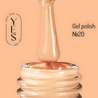 Зображення  Гель-лак для нігтів YES Gel polish №020, 6 мл, Об'єм (мл, г): 6, Колір: 020