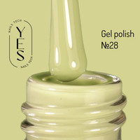 Зображення  Гель-лак для нігтів YES Gel polish №028, 6 мл, Об'єм (мл, г): 6, Колір: 028