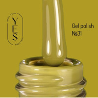 Зображення  Гель-лак для нігтів YES Gel polish №031, 6 мл, Об'єм (мл, г): 6, Колір: 031