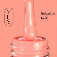 Зображення  Гель-лак для нігтів YES Gel polish №078, 6 мл, Об'єм (мл, г): 6, Колір: 078