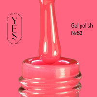 Зображення  Гель-лак для нігтів YES Gel polish №083, 6 мл, Об'єм (мл, г): 6, Колір: 083