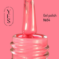 Зображення  Гель-лак для нігтів YES Gel polish №084, 6 мл, Об'єм (мл, г): 6, Колір: 084