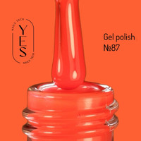 Зображення  Гель-лак для нігтів YES Gel polish №087, 6 мл, Об'єм (мл, г): 6, Колір: 087