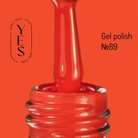 Зображення  Гель-лак для нігтів YES Gel polish №089, 6 мл, Об'єм (мл, г): 6, Колір: 089