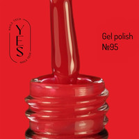 Зображення  Гель-лак для нігтів YES Gel polish №095, 6 мл, Об'єм (мл, г): 6, Колір: 095
