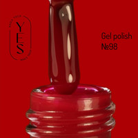 Зображення  Гель-лак для нігтів YES Gel polish №098, 6 мл, Об'єм (мл, г): 6, Колір: 098