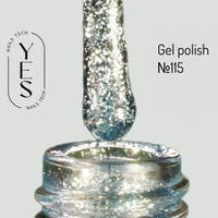 Зображення  Гель-лак для нігтів YES Gel polish №115, 6 мл, Об'єм (мл, г): 6, Колір: 115