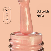 Зображення  Гель-лак для нігтів YES Gel polish №123, 6 мл, Об'єм (мл, г): 6, Колір: 123
