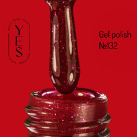 Зображення  Гель-лак для нігтів YES Gel polish №132, 6 мл, Об'єм (мл, г): 6, Колір: 132