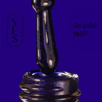 Зображення  Гель-лак для нігтів YES Gel polish №137, 6 мл, Об'єм (мл, г): 6, Колір: 137