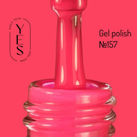 Зображення  Гель-лак для нігтів YES Gel polish №157, 6 мл, Об'єм (мл, г): 6, Колір: 157