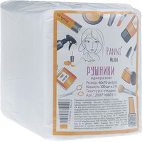 Зображення  Рушники в пачці Panni Mlada 40х70 см (100 шт/пачка) зі спанлейсу 40 г/м2 гладкі 