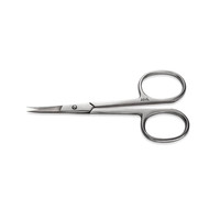 Изображение  Ножницы для кутикулы глянцевые AMI Seagull изогнутые с длинным широким полотном, AMI 0413