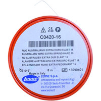 Изображение  Нить Австралийская стальная, жесткая для скобы фрезера Leone C0420-16 (0.4 мм*8 м)