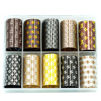 Зображення  Набір перекладної фольги в пластиковому боксі, 10 шт/уп. код 5018