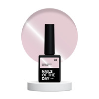 Зображення  Nails of the Day Korean cat eye 02 – світло-рожевий димчастий нюд гель лак котяче око, 10 мл, Об'єм (мл, г): 10, Колір: 02