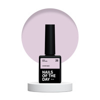 Зображення  Nails of the Day Cover base New Formula 25 – ніжно-рожева камуфлююча база для нігтів, 10 мл, Об'єм (мл, г): 10, Колір: 25