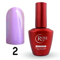 Зображення  Топ для гель-лаку перламутровий Roks Top Pearl №02 Purple Pearl фіолетовий, 12 мл, Об'єм (мл, г): 12, Колір: 02