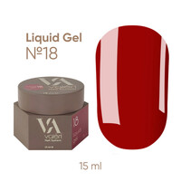 Зображення  Рідкий гель для зміцнення нігтів Valeri Liquid Gel №18, 15 мл , Об'єм (мл, г): 15, Колір: 18