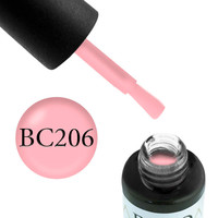 Зображення  Гель-лак Boho Chic BC206 ніжний рожевий, 6 мл, Об'єм (мл, г): 6, Колір: 206