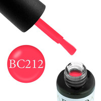 Зображення  Гель-лак Boho Chic BC212 червоний корал, 6 мл, Об'єм (мл, г): 6, Колір: 212