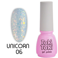 Зображення  Гель-лак Toki-Toki Unicorn UN06, 5 мл, Об'єм (мл, г): 5, Колір: 06
