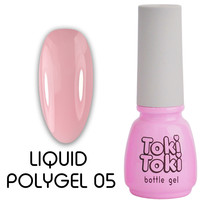 Изображение  Жидкий полигель Toki-Toki Liquid Polygel №05 розовый, 5 мл, Объем (мл, г): 5, Цвет: 05