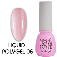 Изображение  Жидкий полигель Toki-Toki Liquid Polygel №06 розовый, 5 мл, Объем (мл, г): 5, Цвет: 06