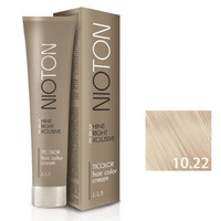 Зображення  Крем-фарба для волосся Ticolor Nioton Hair Color Cream 10.22, 100 мл, Об'єм (мл, г): 100, Колір: 10.22