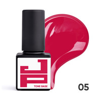 Изображение  База цветная каучуковая Jerden Proff Tone Base №05 малиновый, 5 мл, Объем (мл, г): 5, Цвет: 05