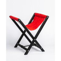 Изображение  Подставка под сумки Air Max черный каркас и красный велюр