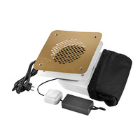 Изображение  Вытяжка для маникюра встраиваемая Air Max V7 Pro с золотой панелью, 65 Вт