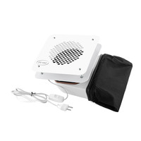 Изображение  Вытяжка для маникюра встраиваемая Air Max V6 с белой нержавеющей панелью, 60 Вт