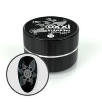 Зображення  Гель-фарба для стемпінгу Oxxi Professional Stamping Gel Paint №04 сріблястий, 5 г