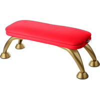 Зображення  Підставка для рук манікюрна на золотих ніжках Air Max червона