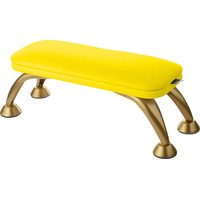 Зображення  Підставка для рук манікюрна на золотих ніжках Air Max жовта