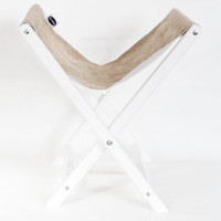 Изображение  Подставка под сумки Air Max белый каркас и бежевый велюр