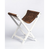 Изображение  Подставка под сумки Air Max белый каркас и коричневый велюр