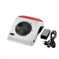 Изображение  Вытяжка для маникюра настольная Air Max N4 Pro с красной накладкой, 65 Вт