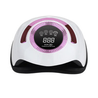 Изображение  UV/LED лампа SUN S6 для маникюра и педикюра с LED дисплеем, 168 Вт. Розовый