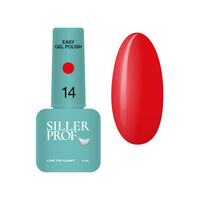 Изображение  Гель-лак однофазный для педикюра Siller Easy Gel Polish №14, 8 мл, Объем (мл, г): 8, Цвет: 14