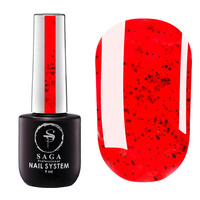 Зображення  Гель-лак Saga Professional №08 Black Snow, 9 мл, Об'єм (мл, г): 9, Колір: 08